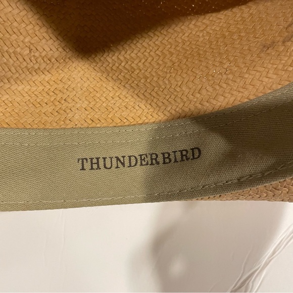 Awesome vintage Golden Gate Hat Co Los Angeles Thunderbird cowboy hat woven band - Picture 9 of 11